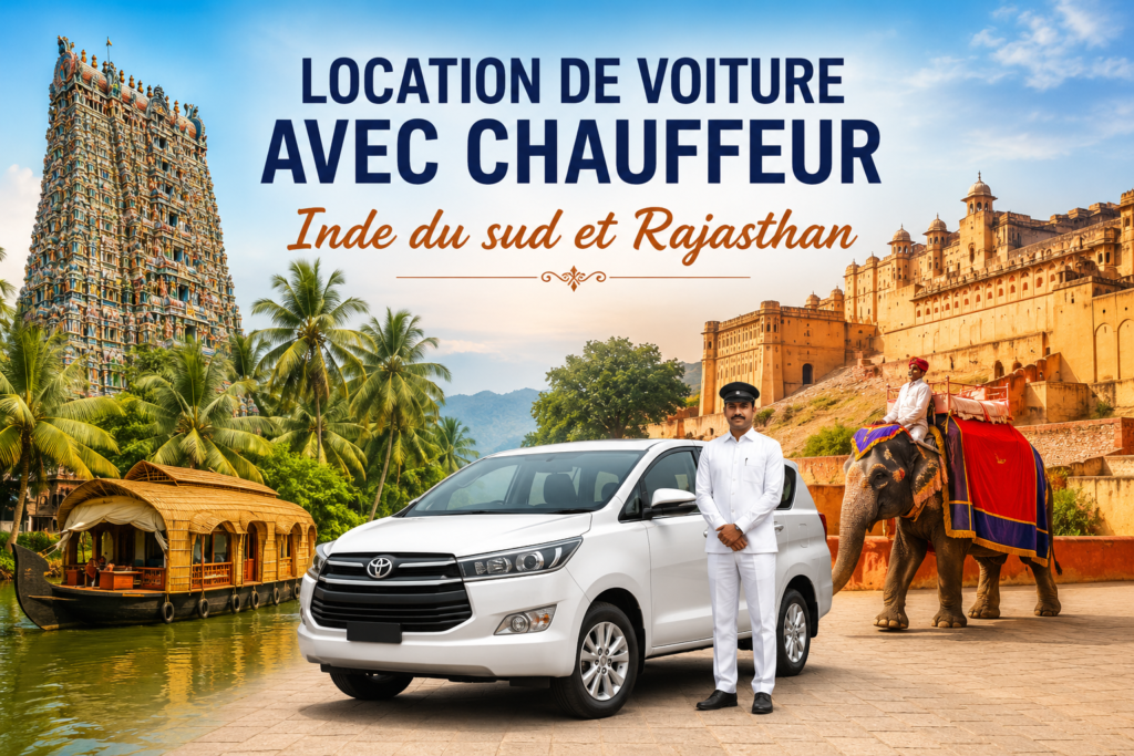 Location de voiture avec chauffeur Inde du sud et Rajasthan